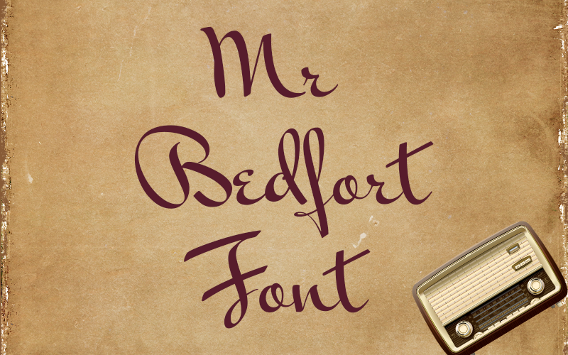 Mr Bedfort Font